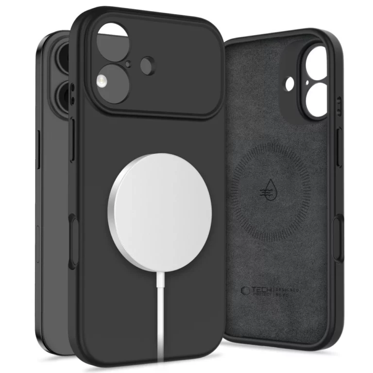 Etui Tech-Protect Silicone MagSafe na iPhone 17 - czarne