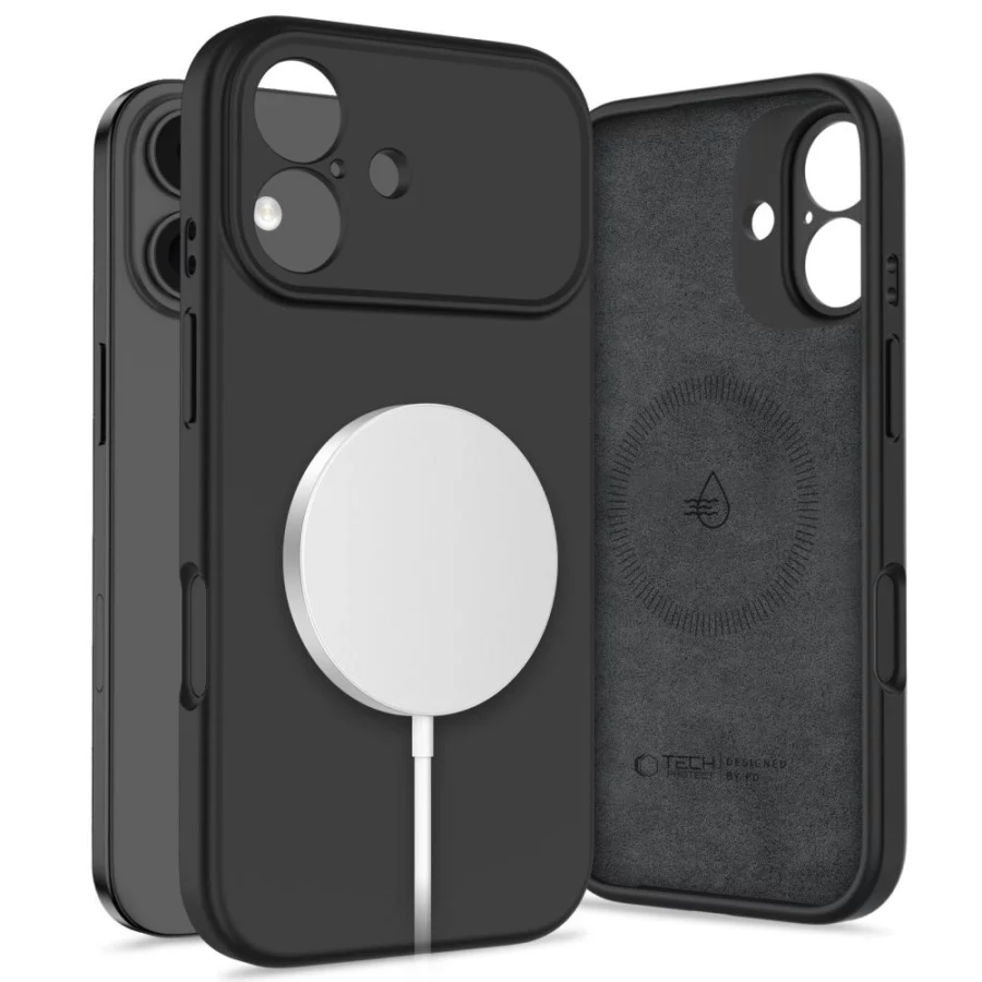 Etui Tech-Protect Silicone MagSafe na iPhone 17 - czarne