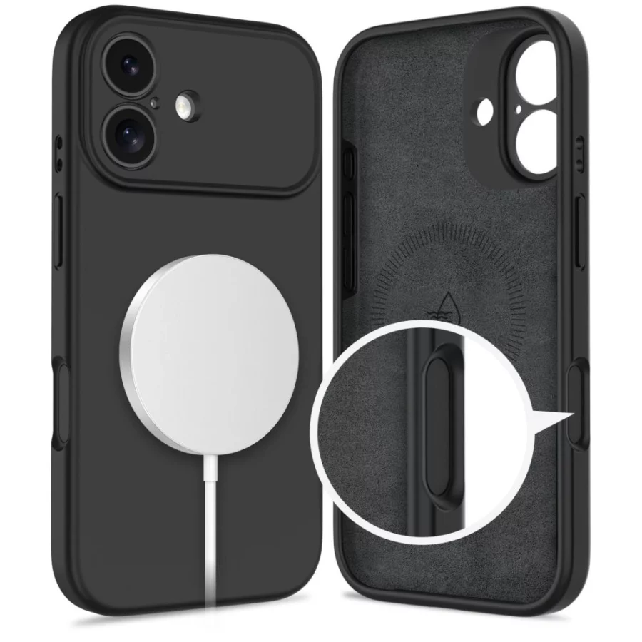 Etui Tech-Protect Silicone MagSafe na iPhone 17 - czarne
