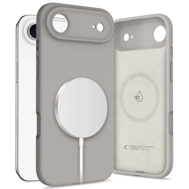 Etui Tech-Protect Silicone MagSafe na iPhone 17 Air - szare