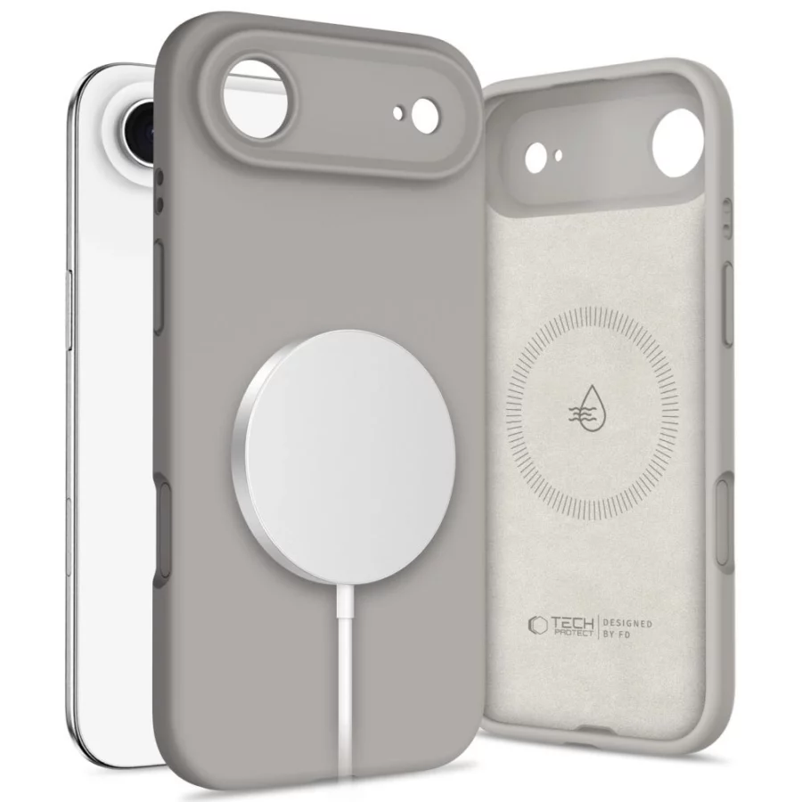 Etui Tech-Protect Silicone MagSafe na iPhone 17 Air - szare