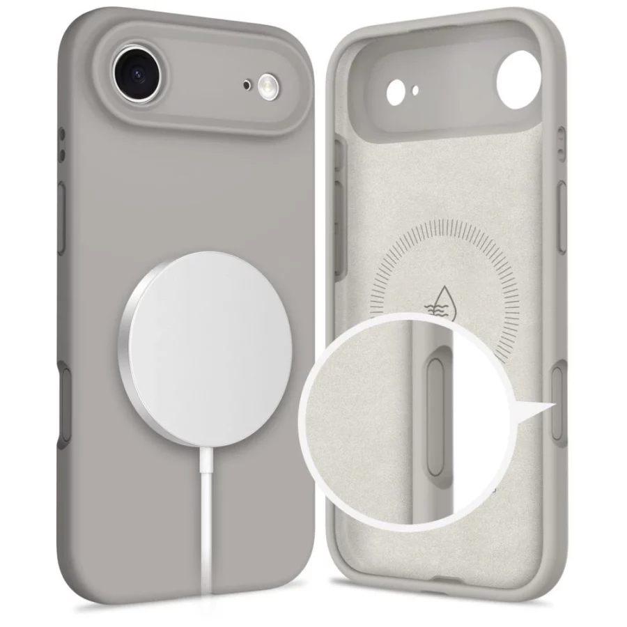 Etui Tech-Protect Silicone MagSafe na iPhone 17 Air - szare