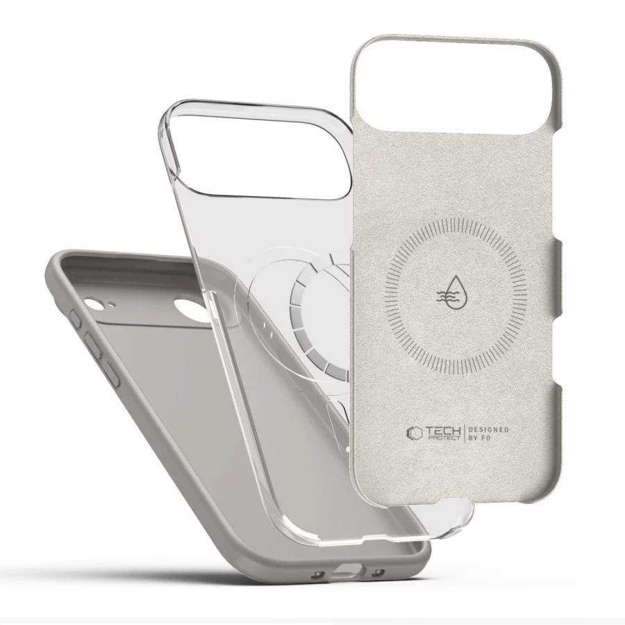 Etui Tech-Protect Silicone MagSafe na iPhone 17 Air - szare