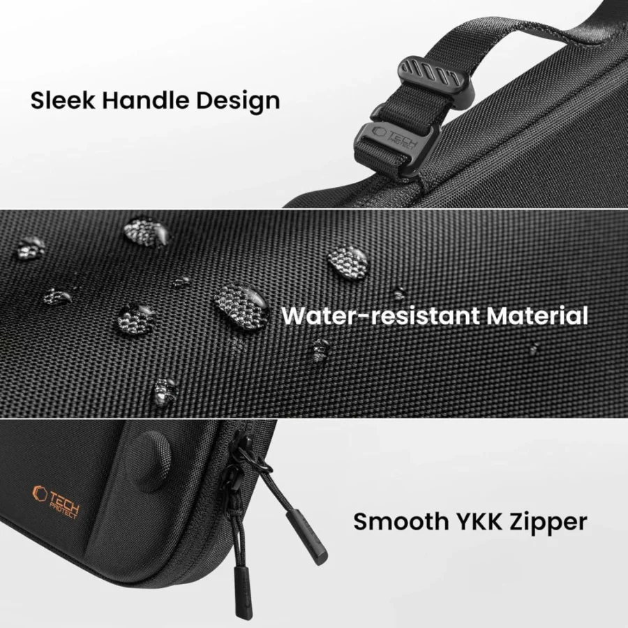 Etui Tech-Protect Slim Pouch na Nintendo Switch 2 - czarne