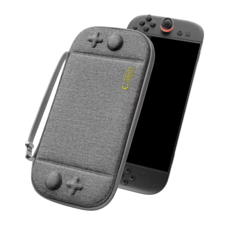 Etui Tech-Protect Slim Pouch na Nintendo Switch 2 - szare