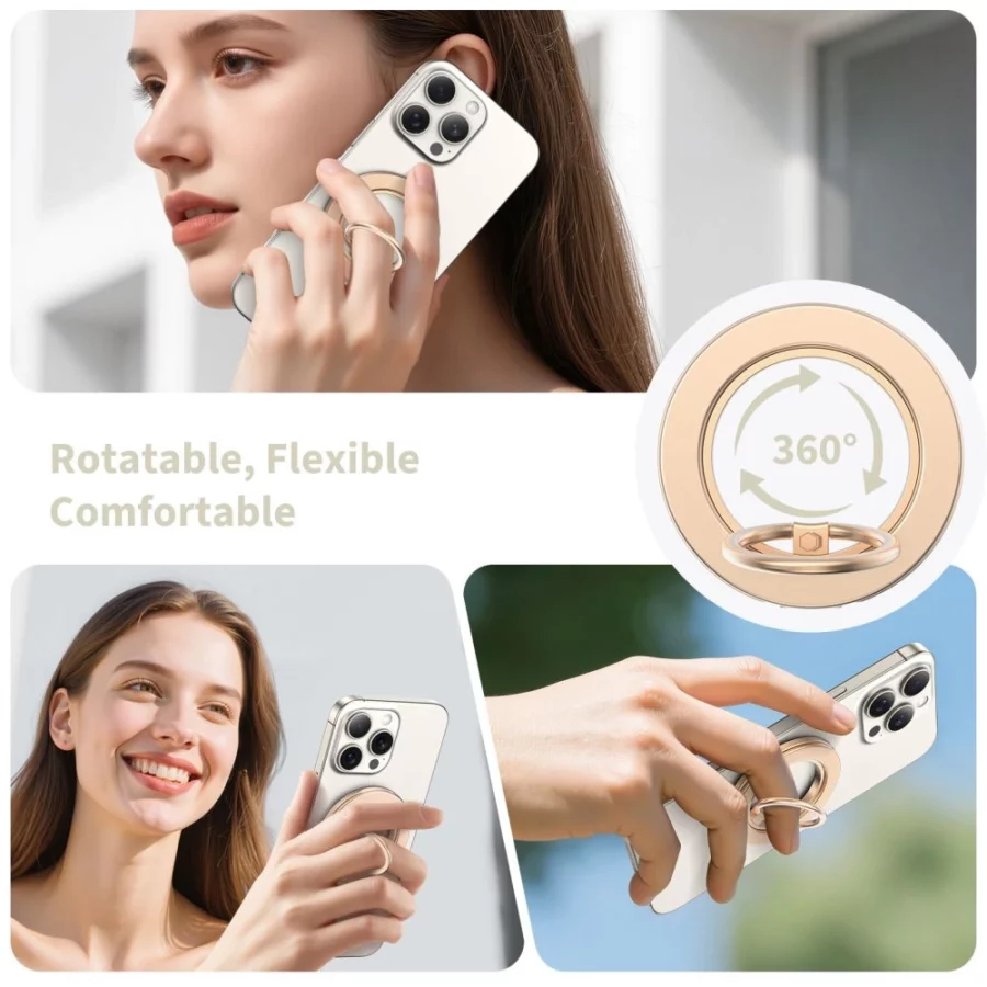Uchwyt Tech-Protect MMR600 Magsafe Phone Ring - złoty