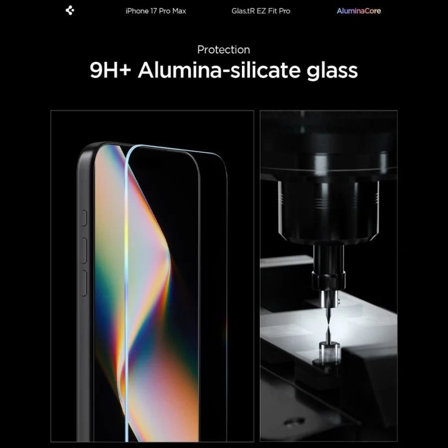 Szkło hartowane Spigen Glas.TR EZ Fit Pro na iPhone 16 Pro Max / 17 Pro Max