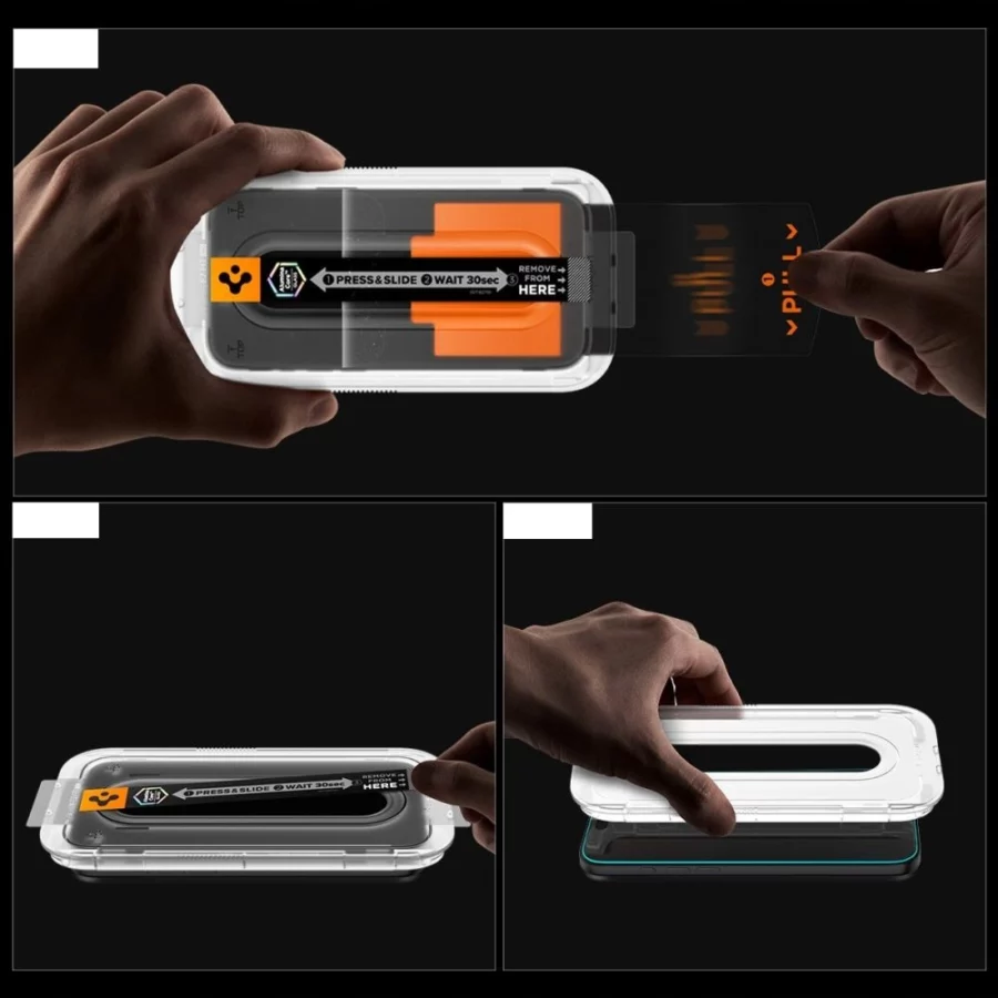 Szkło prywatyzujące Spigen Glas.TR EZ Fit Pro na iPhone 16 Pro Max / 17 Pro Max