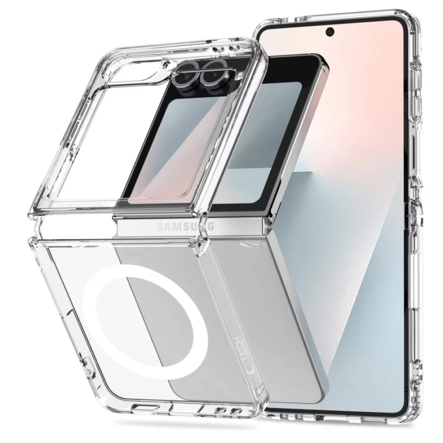Etui Tech-Protect FlexAir Hybrid MagSafe na Samsung Galaxy Z Flip 6 / 7 FE - przezroczyste