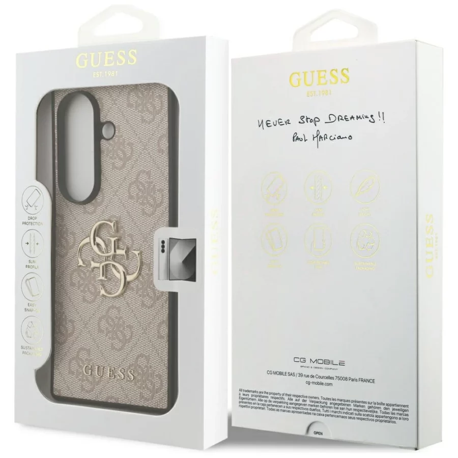 Etui Guess Big 4G Logo Classic Logo na Samsung Galaxy Z Fold7 - różowe