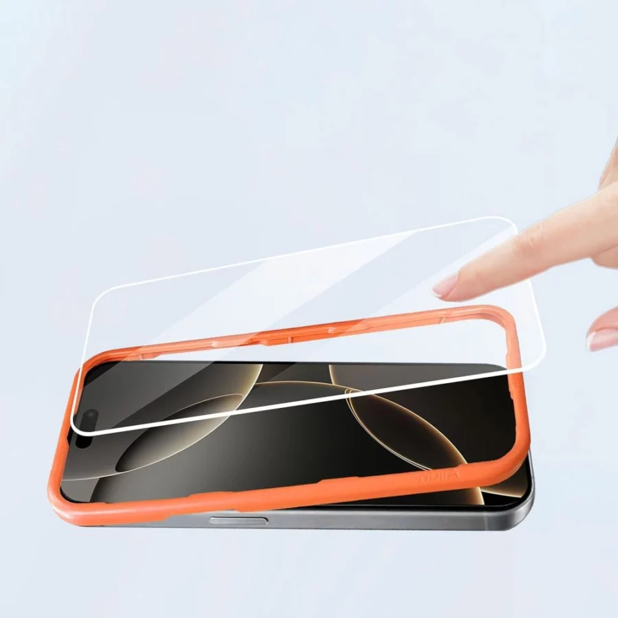 Szkło hartowane Tech-Protect Easy Set+ 3-pack na iPhone 16 Pro Max / 17 Pro Max - przezroczyste