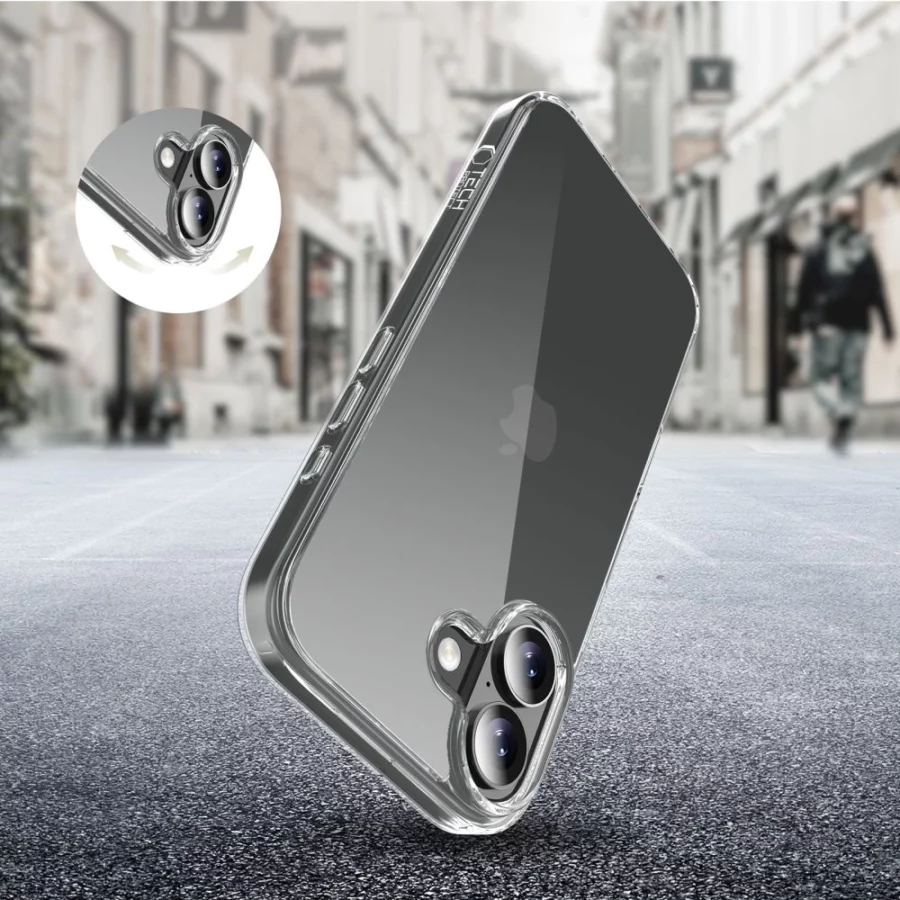 Etui Tech-Protect FlexAir Hybrid na iPhone 17 - przezroczyste