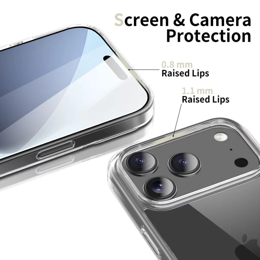 Etui Tech-Protect FlexAir Hybrid na iPhone 17 Pro Max - przezroczyste