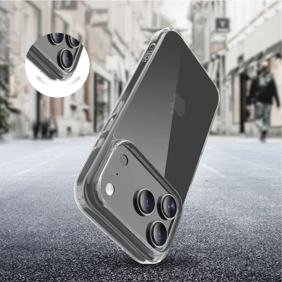 Etui Tech-Protect FlexAir Hybrid na iPhone 17 Pro Max - przezroczyste