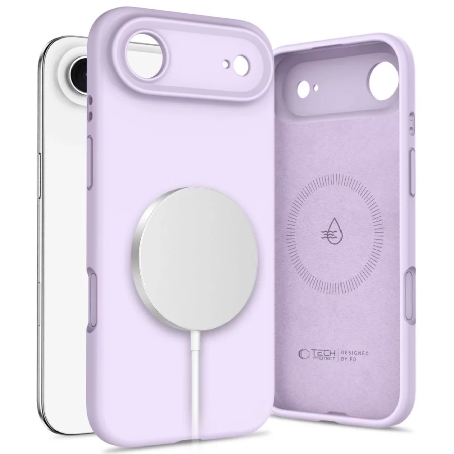 Etui Tech-Protect Silicone MagSafe na iPhone 17 Air - fioletowe