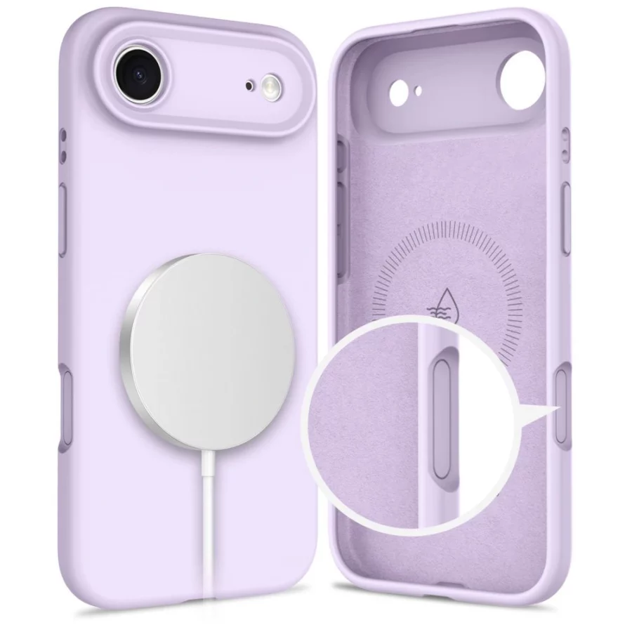 Etui Tech-Protect Silicone MagSafe na iPhone 17 Air - fioletowe
