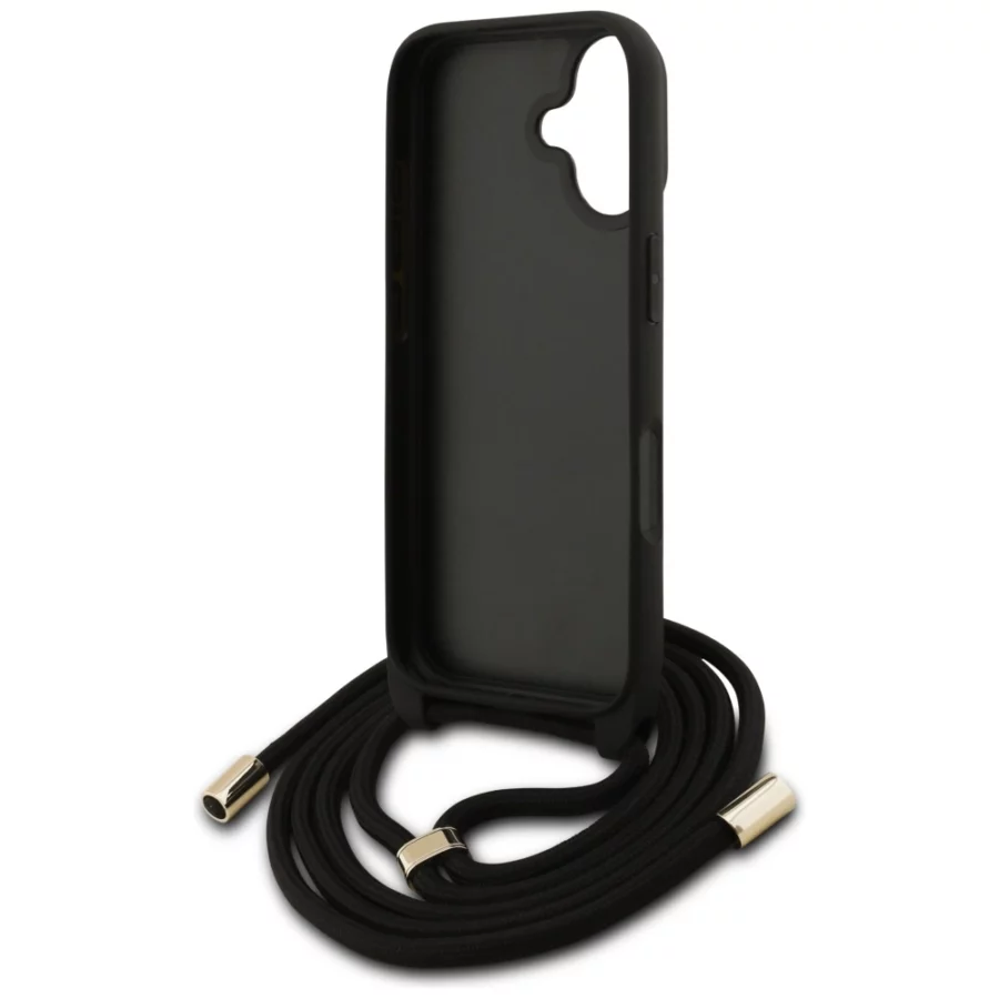 Etui Guess 4G Big Logo Cord Stap Crossbody na iPhone 17 - brązowe