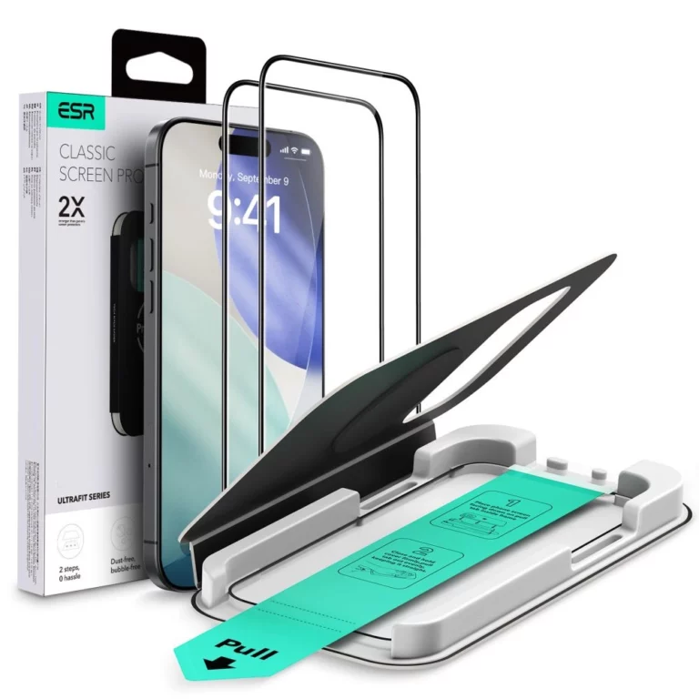 Szkło hartowane ESR UltraFit Tempered Glass 2-pack na iPhone 17 Pro Max - przezroczyste