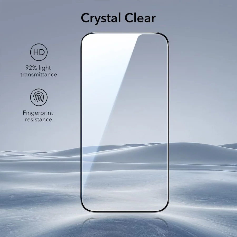 Szkło hartowane ESR UltraFit Tempered Glass 2-pack na iPhone 17 Pro Max - przezroczyste
