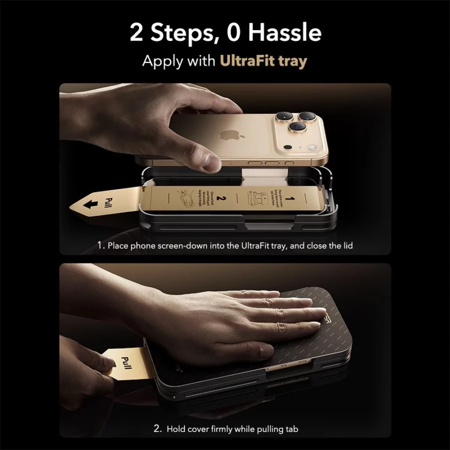 Szkło hartowane ESR UltraFit Armorite Pro na iPhone 17 Pro Max - przezroczyste
