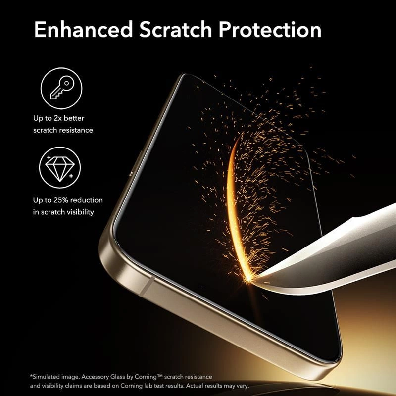 Szkło hartowane ESR UltraFit Armorite Pro na iPhone 17 Pro Max - przezroczyste