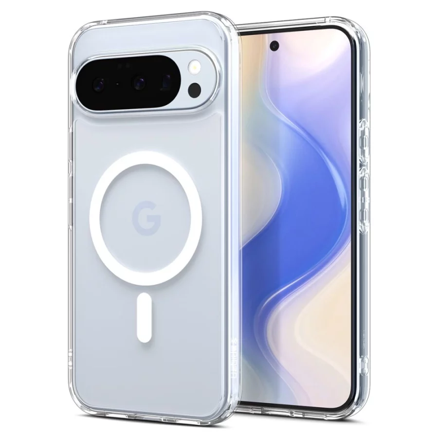 Etui Spigen Ultra Hybrid Mag MagSafe na Google Pixel 10 / 10 Pro - przezroczysto-białe