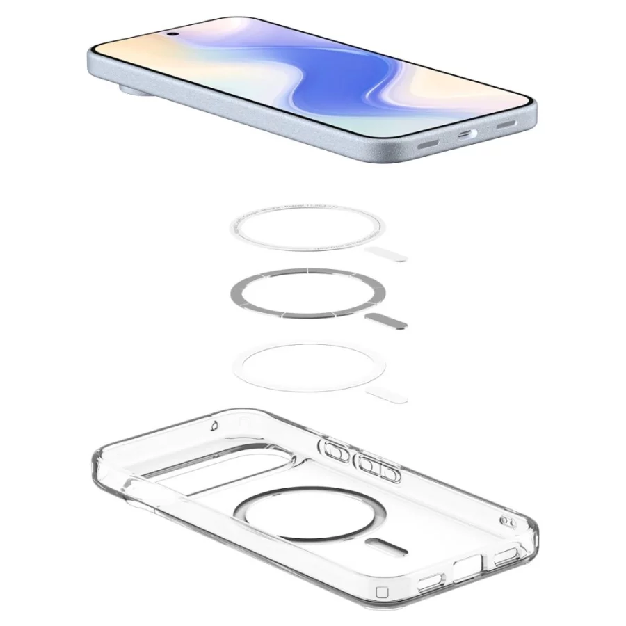 Etui Spigen Ultra Hybrid Mag MagSafe na Google Pixel 10 / 10 Pro - przezroczysto-białe