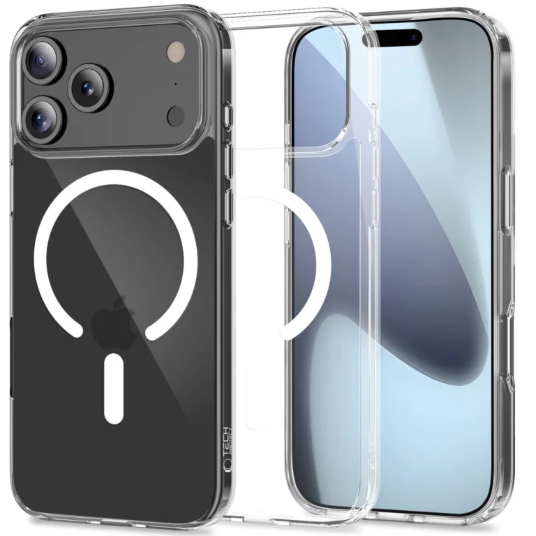 Etui Tech-Protect FlexAir Hybrid MagSafe na iPhone 17 Pro Max - przezroczyste