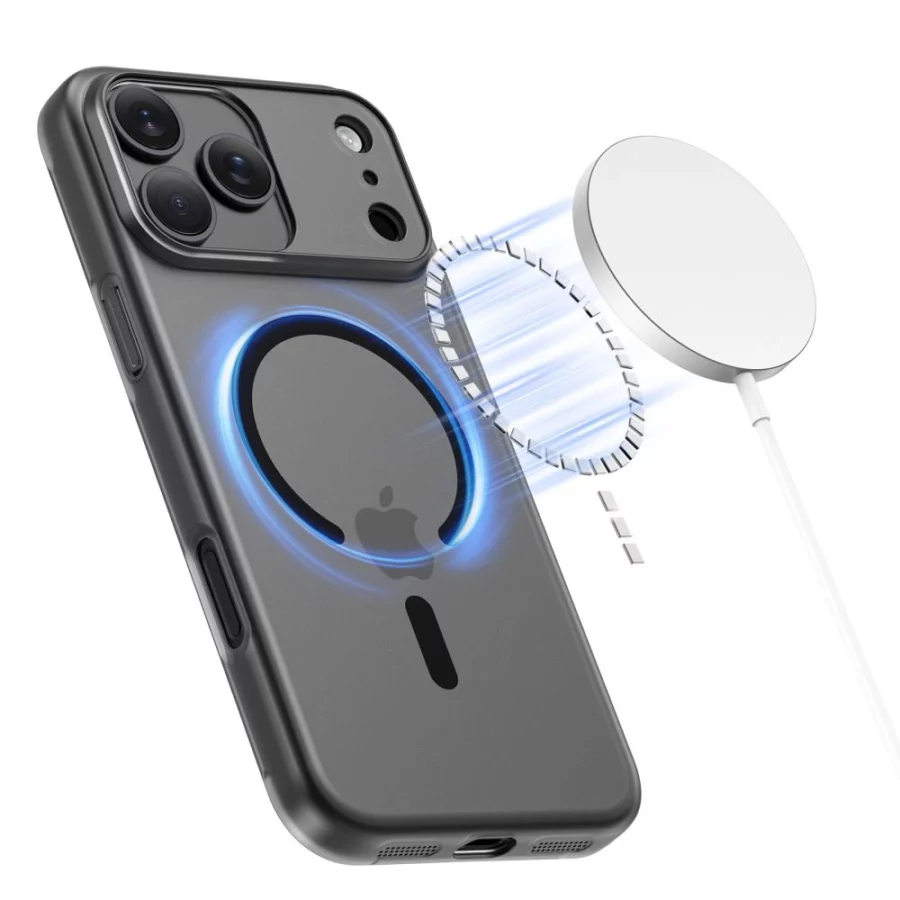 Etui Tech-Protect MagSlim MagSafe na iPhone 17 Pro - czarny mat