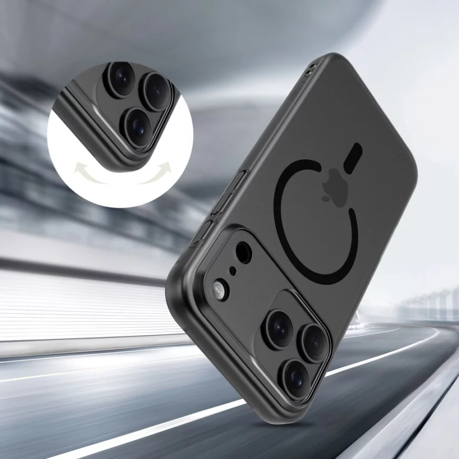 Etui Tech-Protect MagSlim MagSafe na iPhone 17 Pro - czarny mat