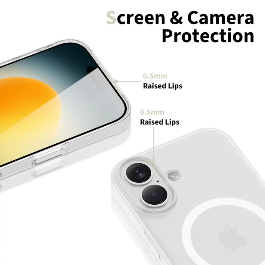 Etui Tech-Protect MagSlim MagSafe na iPhone 17 - biały mat