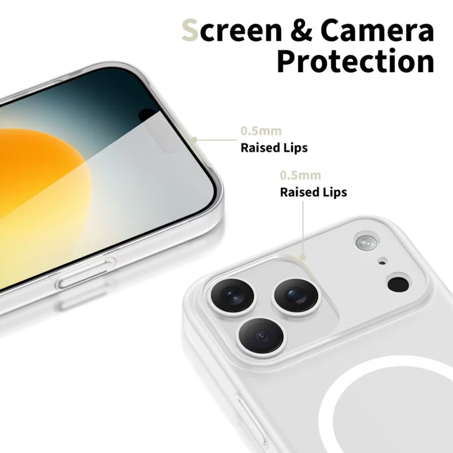 Etui Tech-Protect MagSlim MagSafe na iPhone 17 Pro - biały mat