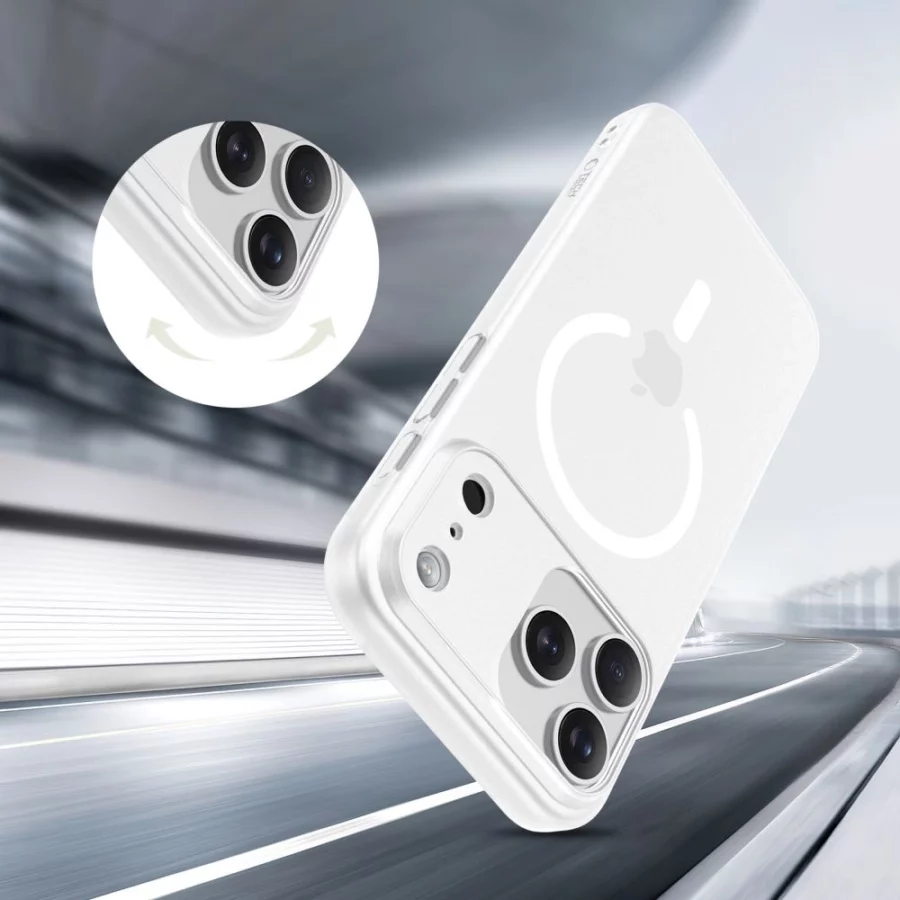 Etui Tech-Protect MagSlim MagSafe na iPhone 17 Pro - biały mat