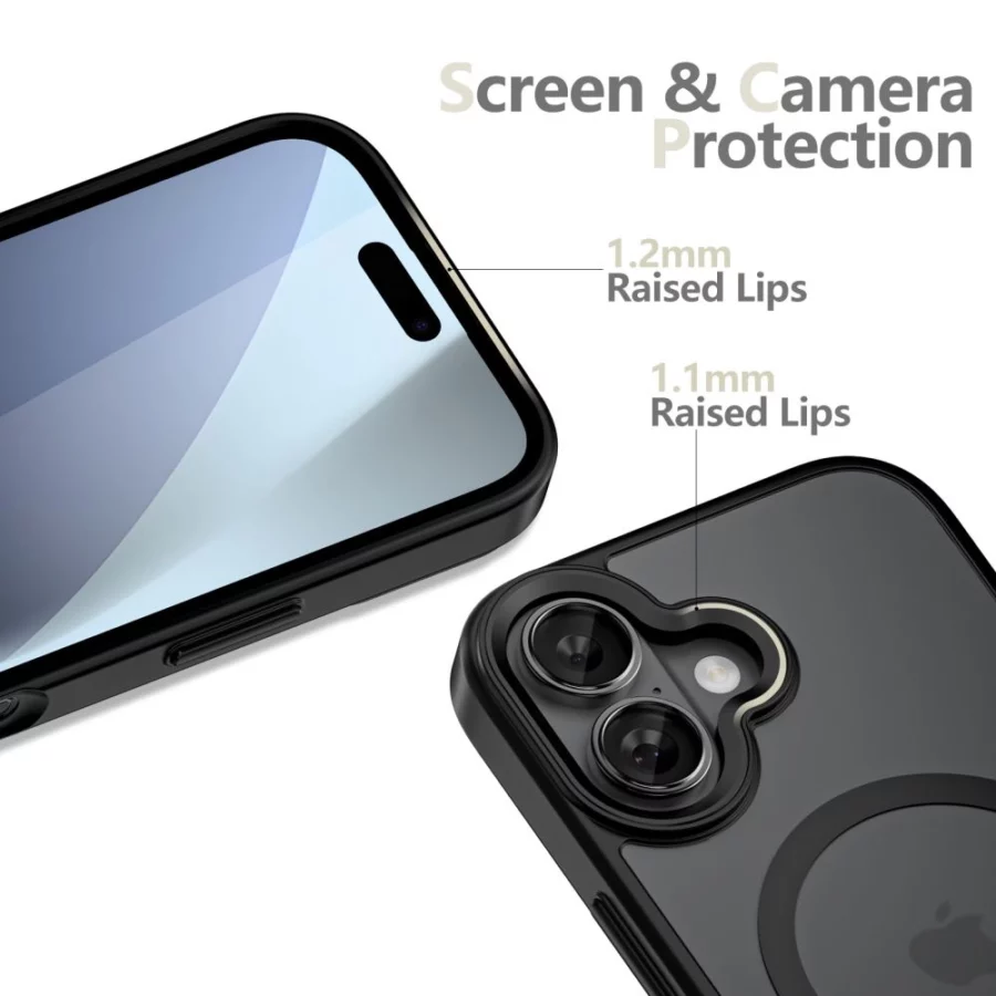 Etui Tech-Protect MagMat MagSafe na iPhone 17 - czarny mat