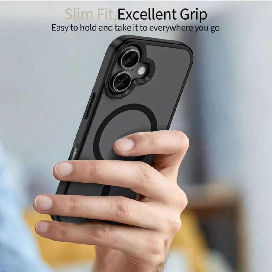 Etui Tech-Protect MagMat MagSafe na iPhone 17 - czarny mat