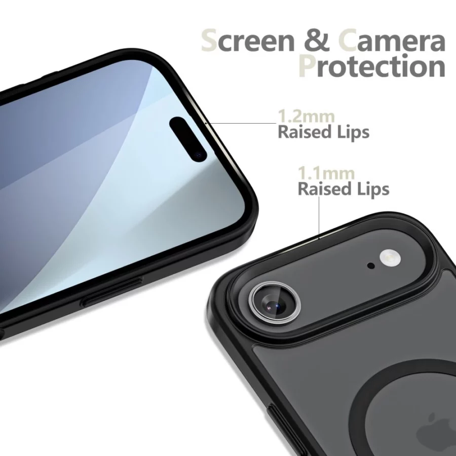Etui Tech-Protect MagMat MagSafe na iPhone 17 Air - czarny mat
