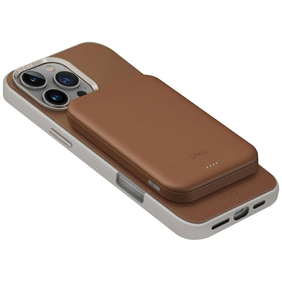 Powerbank UNIQ Lyden Lexa Magnetic       5000mAh PD USB-C MagSafe karmel