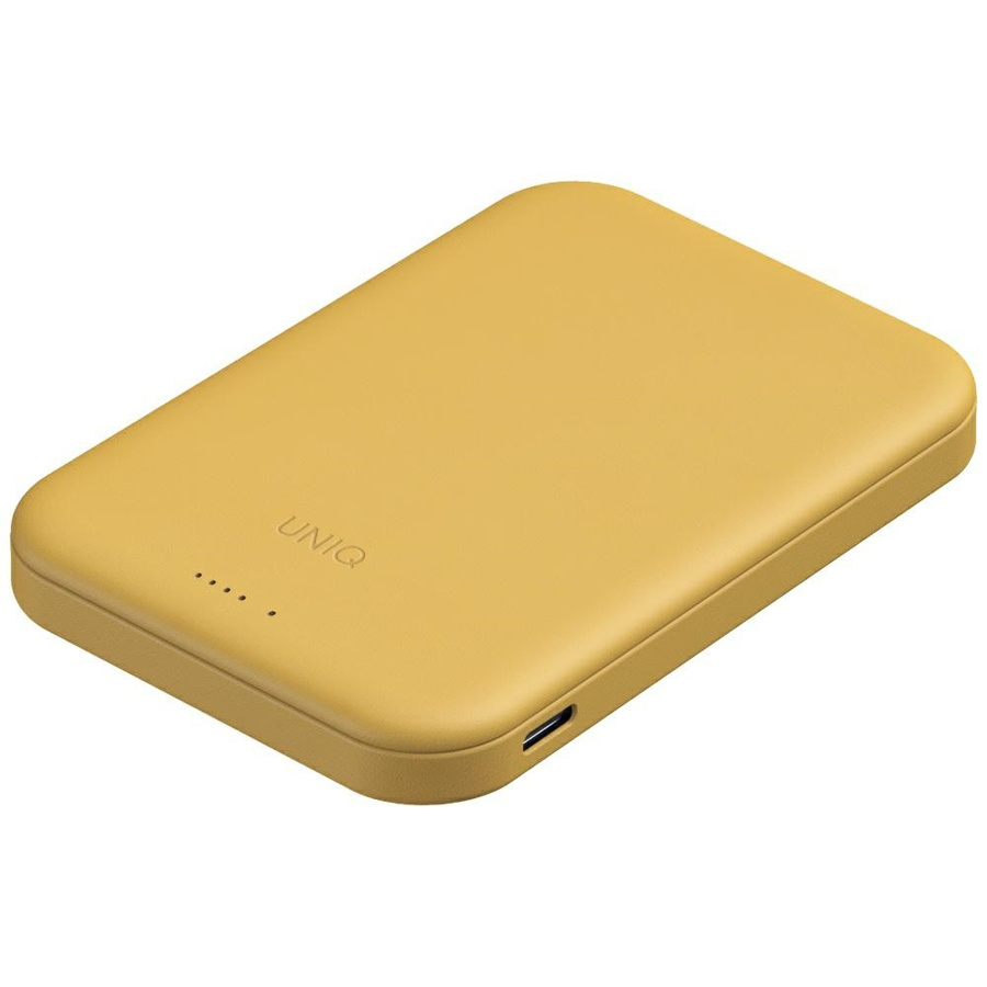 Powerbank UNIQ Lyden Lexa Magnetic       5000mAh PD USB-C MagSafe żółty