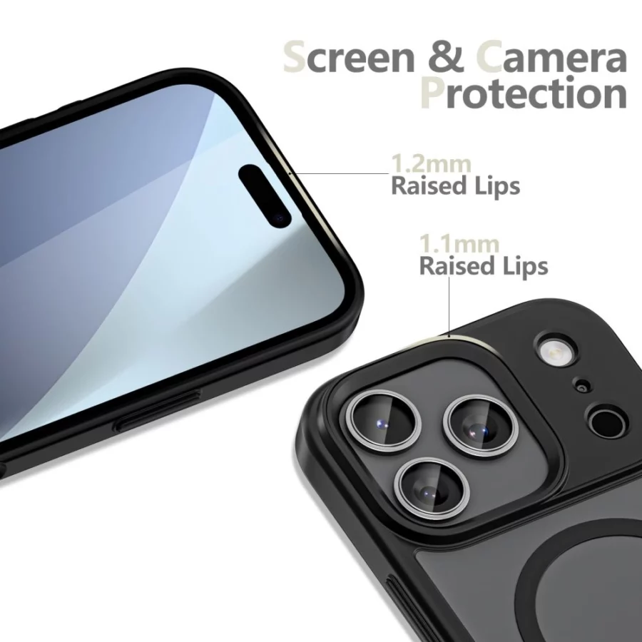 Etui Tech-Protect MagMat MagSafe na iPhone 17 Pro Max - czarny mat