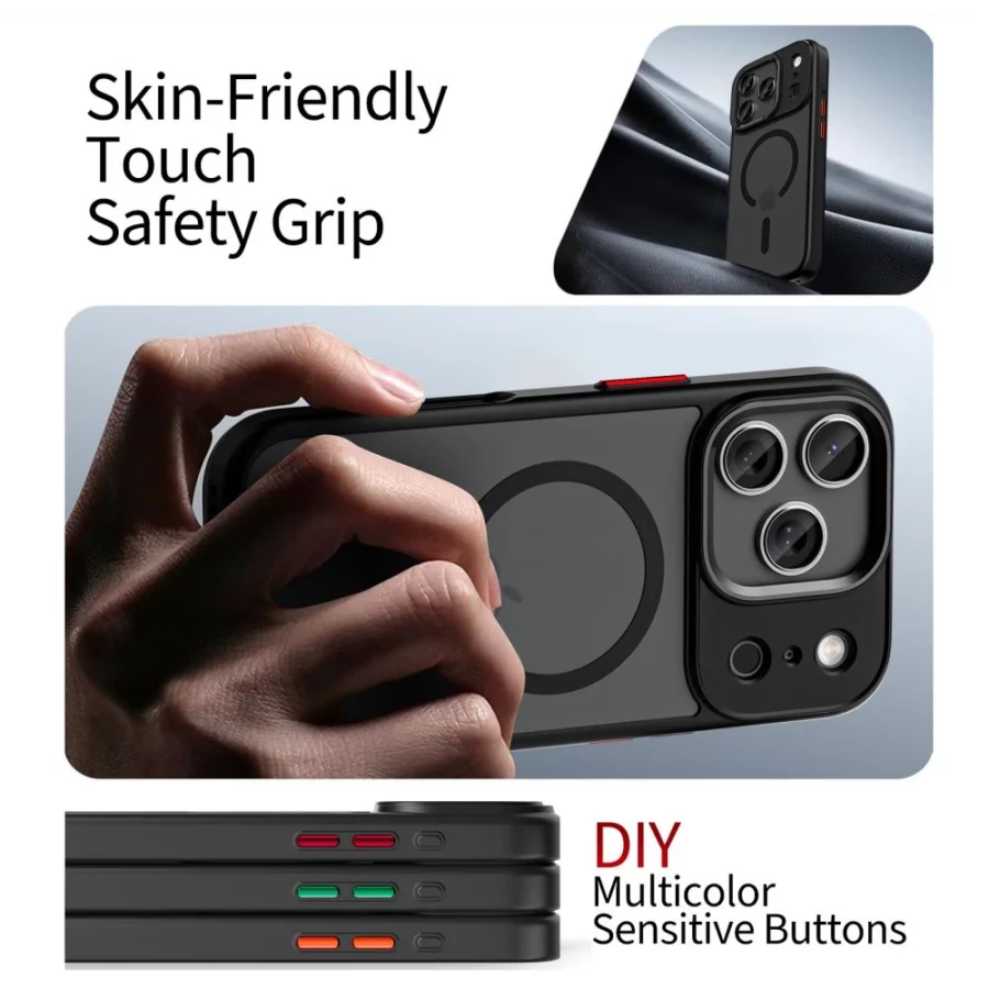 Etui Tech-Protect MagMat XT 4-set MagSafe na iPhone 17 Pro Max - czarny mat