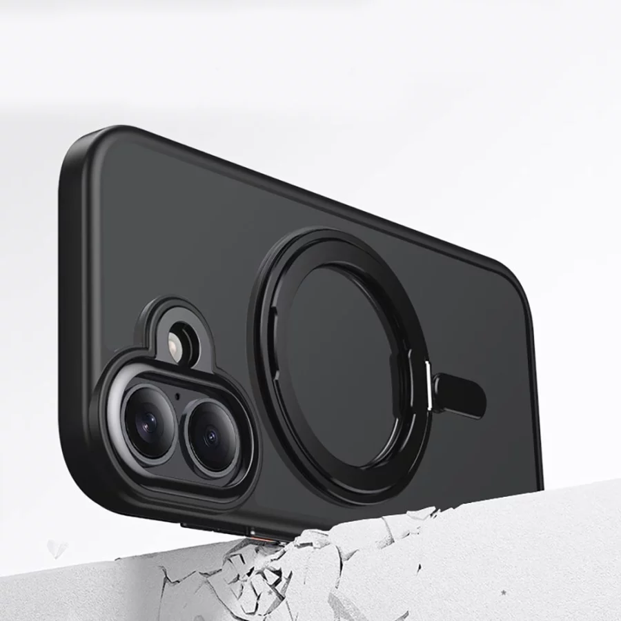 Etui Tech-Protect MagRing MagSafe na iPhone 17 - czarny mat