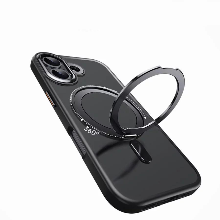 Etui Tech-Protect MagRing MagSafe na iPhone 17 - czarny mat