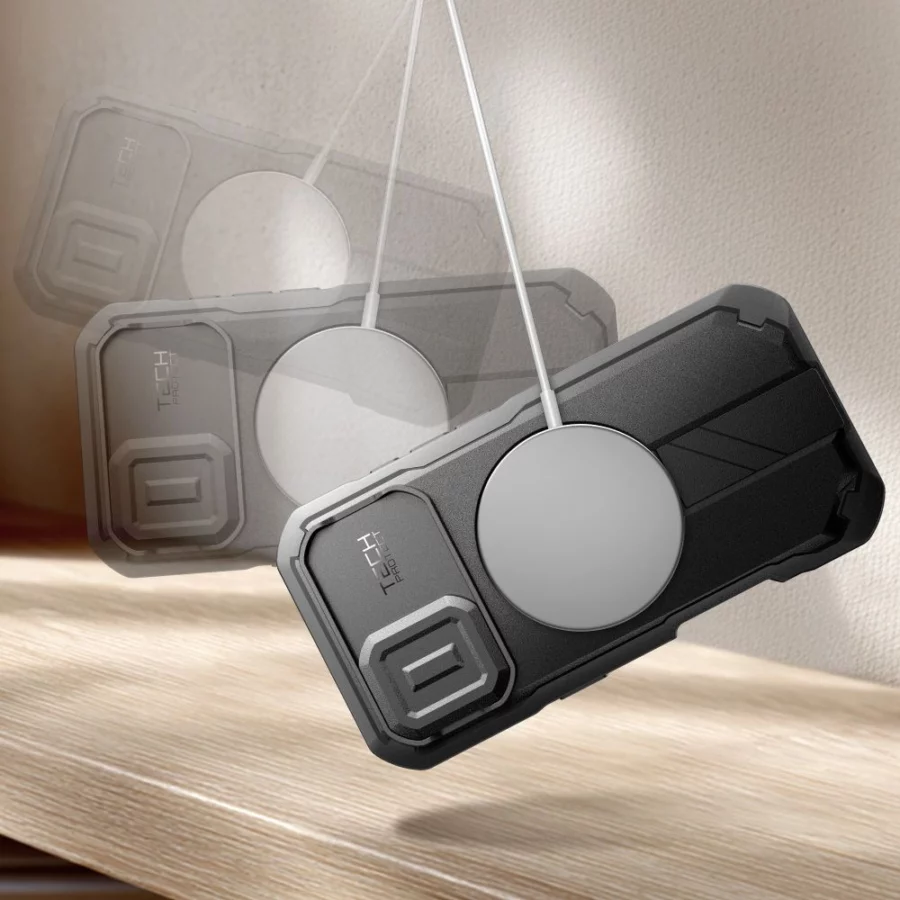 Etui Tech-Protect Kevlar MagSafe na iPhone 17 - czarne