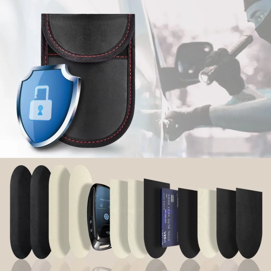 Etui RFID Tech-Protect KLR100 - czarno-czerwone