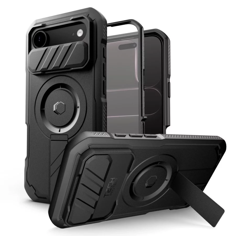 Etui Tech-Protect Kevlar MagSafe na iPhone 17 Air - czarne