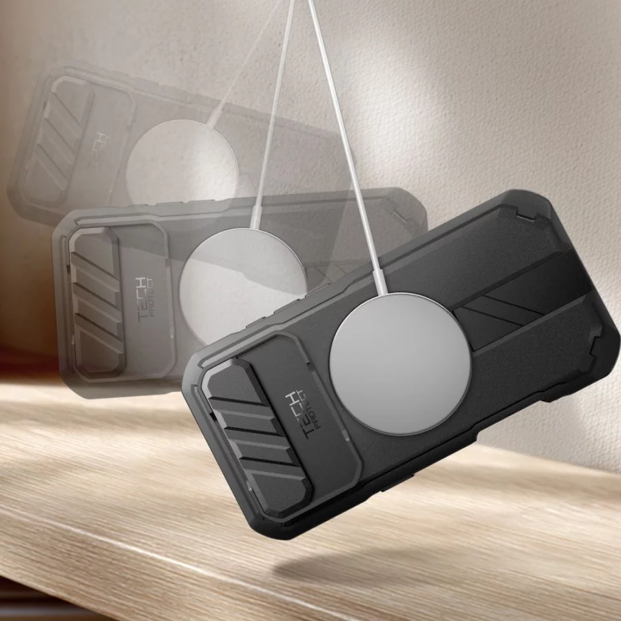 Etui Tech-Protect Kevlar MagSafe na iPhone 17 Air - czarne
