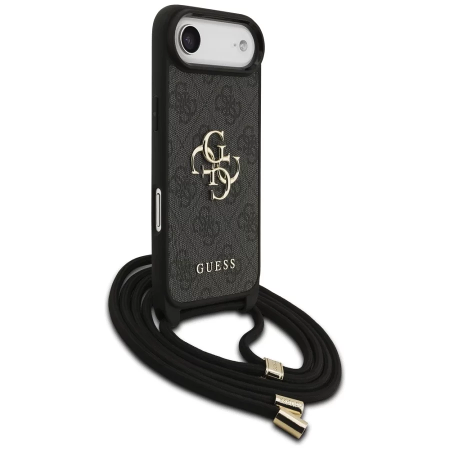 Etui Guess 4G Big Logo Cord Stap Crossbody na iPhone Air - czarne