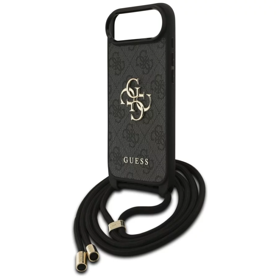 Etui Guess 4G Big Logo Cord Stap Crossbody na iPhone Air - czarne