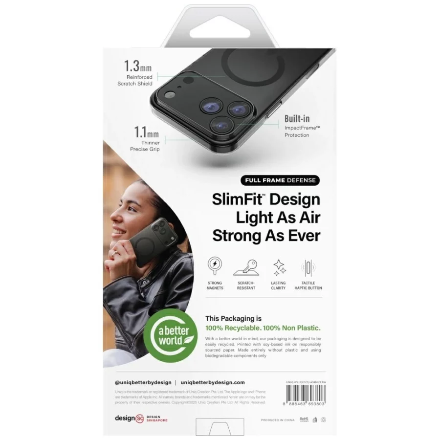 Etui UNIQ Airsuit na iPhone 17 Magclick Charging - przezroczyste