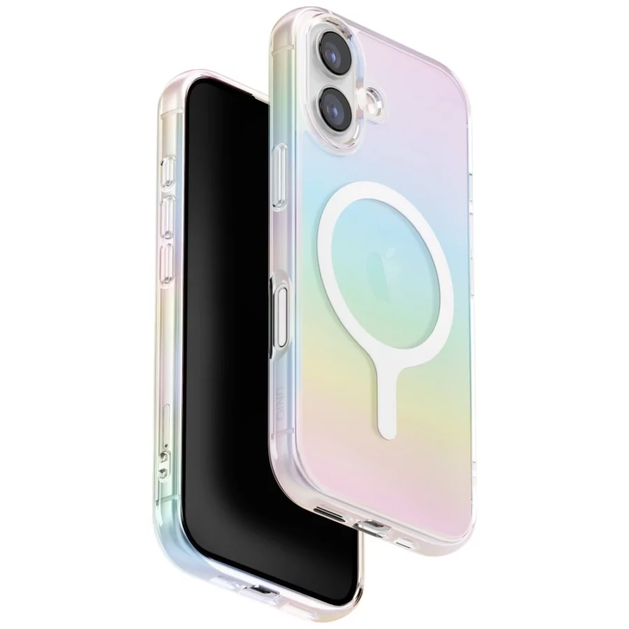 Etui UNIQ Iridescia Magclick Charging do iPhone 17 - wielokolorowe